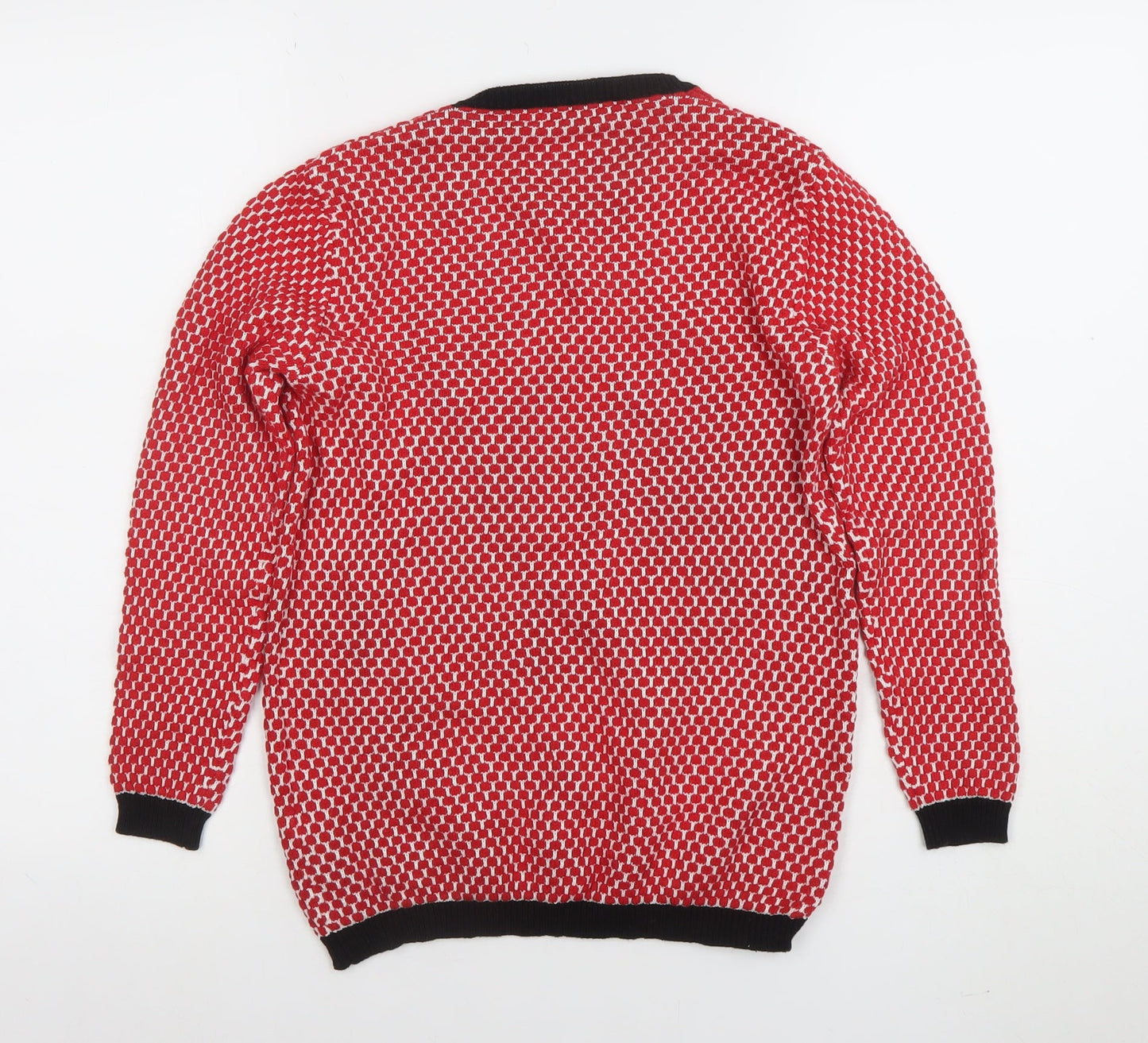 Womens UK Size 8 Zara Red Pullover Jumper