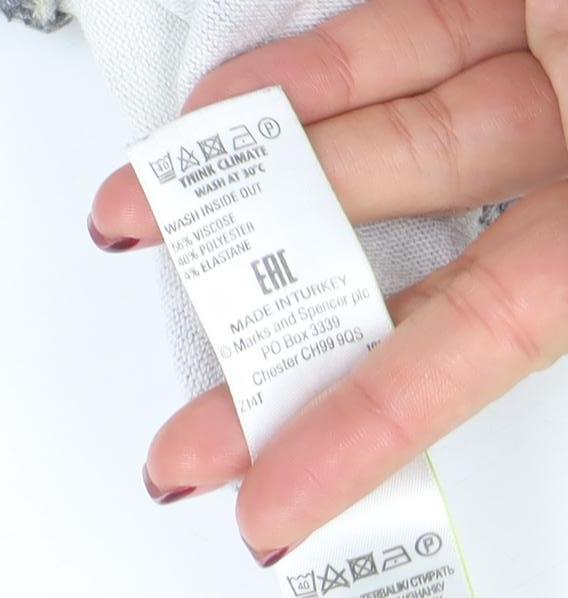 Womens UK Size 14 Marks and Spencer Grey Pullover Jumper