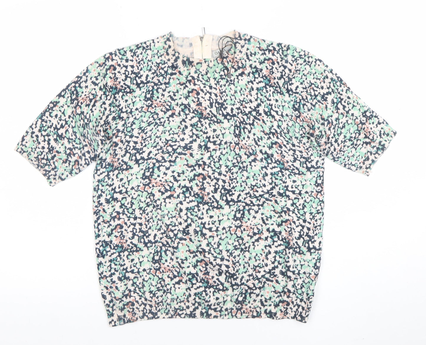 Womens UK Size S Oasis Multicoloured Basic Blouse