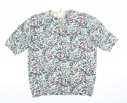 Womens UK Size S Oasis Multicoloured Basic Blouse