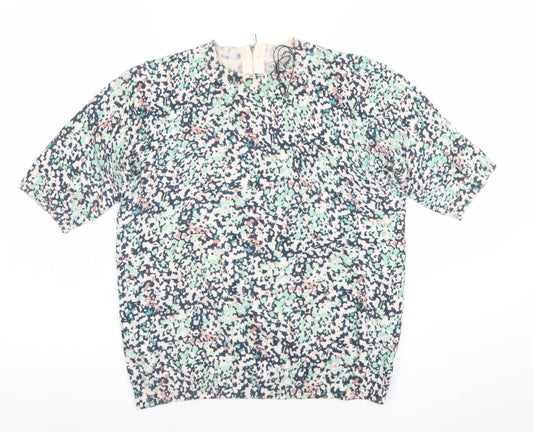 Womens UK Size S Oasis Multicoloured Basic Blouse