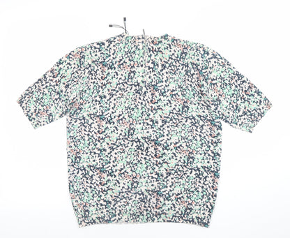 Womens UK Size S Oasis Multicoloured Basic Blouse