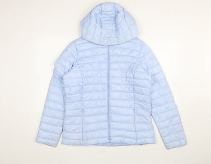 Womens UK Size 12 Dunnes Stores Blue Puffer Jacket