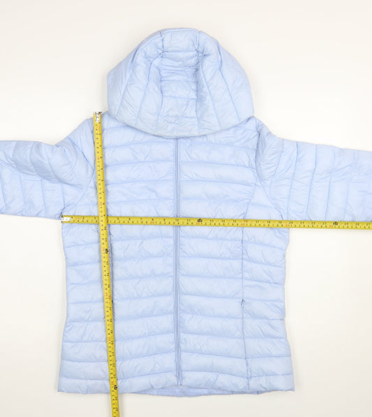 Womens UK Size 12 Dunnes Stores Blue Puffer Jacket