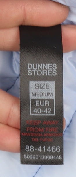 Womens UK Size 12 Dunnes Stores Blue Puffer Jacket
