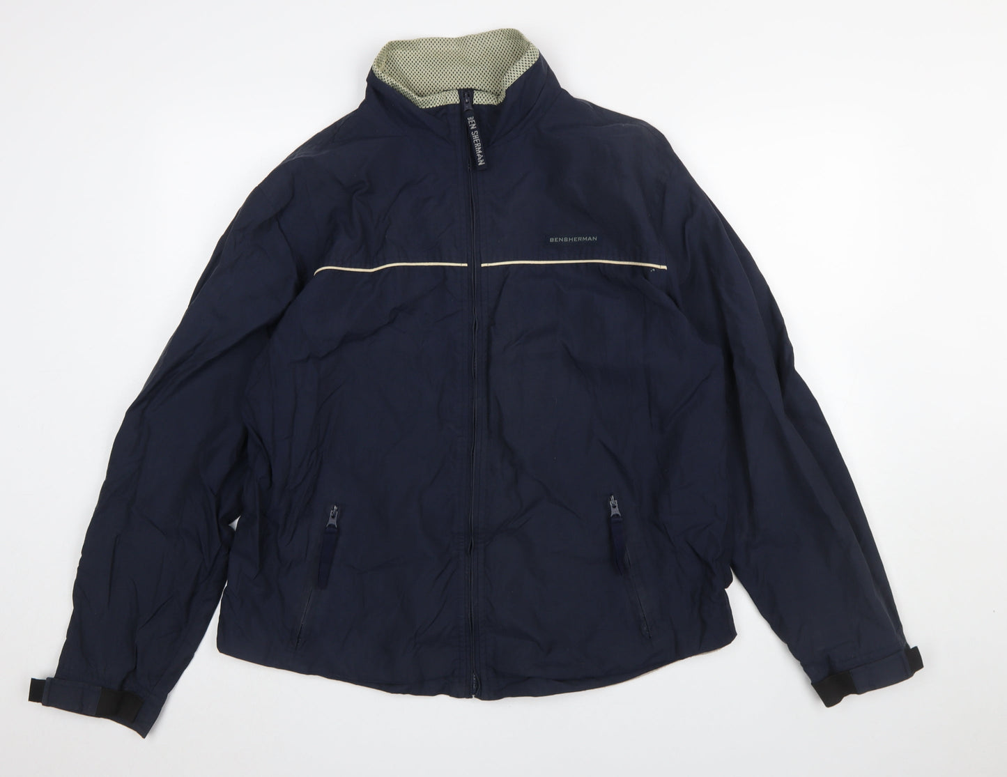 Mens UK Size M Ben Sherman Blue Windbreaker Coat