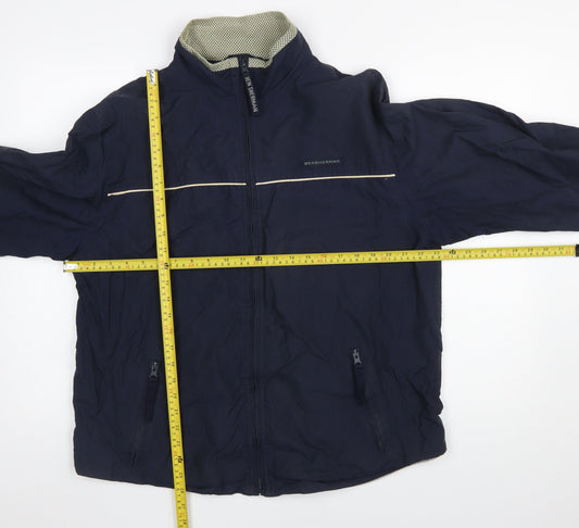 Mens UK Size M Ben Sherman Blue Windbreaker Coat