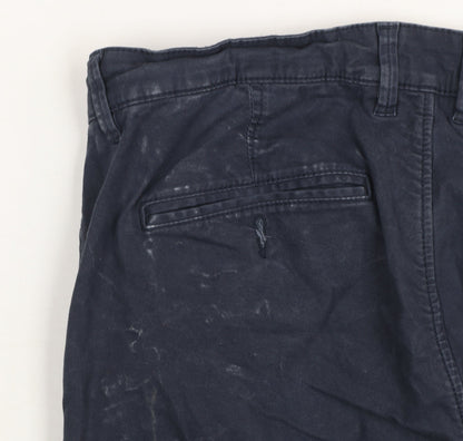 Mens UK Size L Selected Homme Regular Fit Chino Blue Trousers