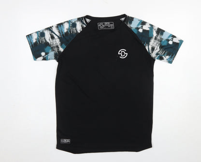 Boys UK Size 15 Years Diesel Black Basic T-Shirt