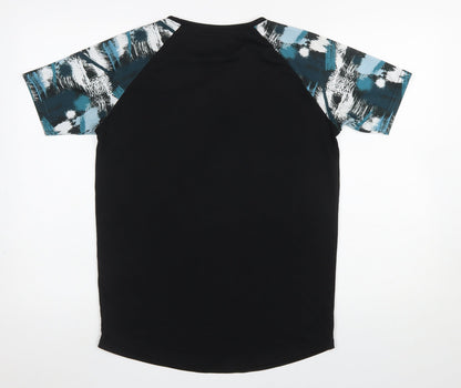 Boys UK Size 15 Years Diesel Black Basic T-Shirt