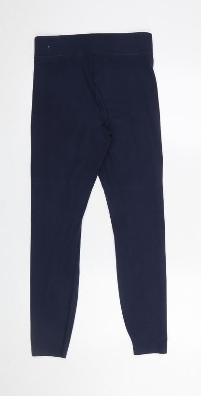 Womens UK Size M Nike Slim Fit Leggings Blue Leggings