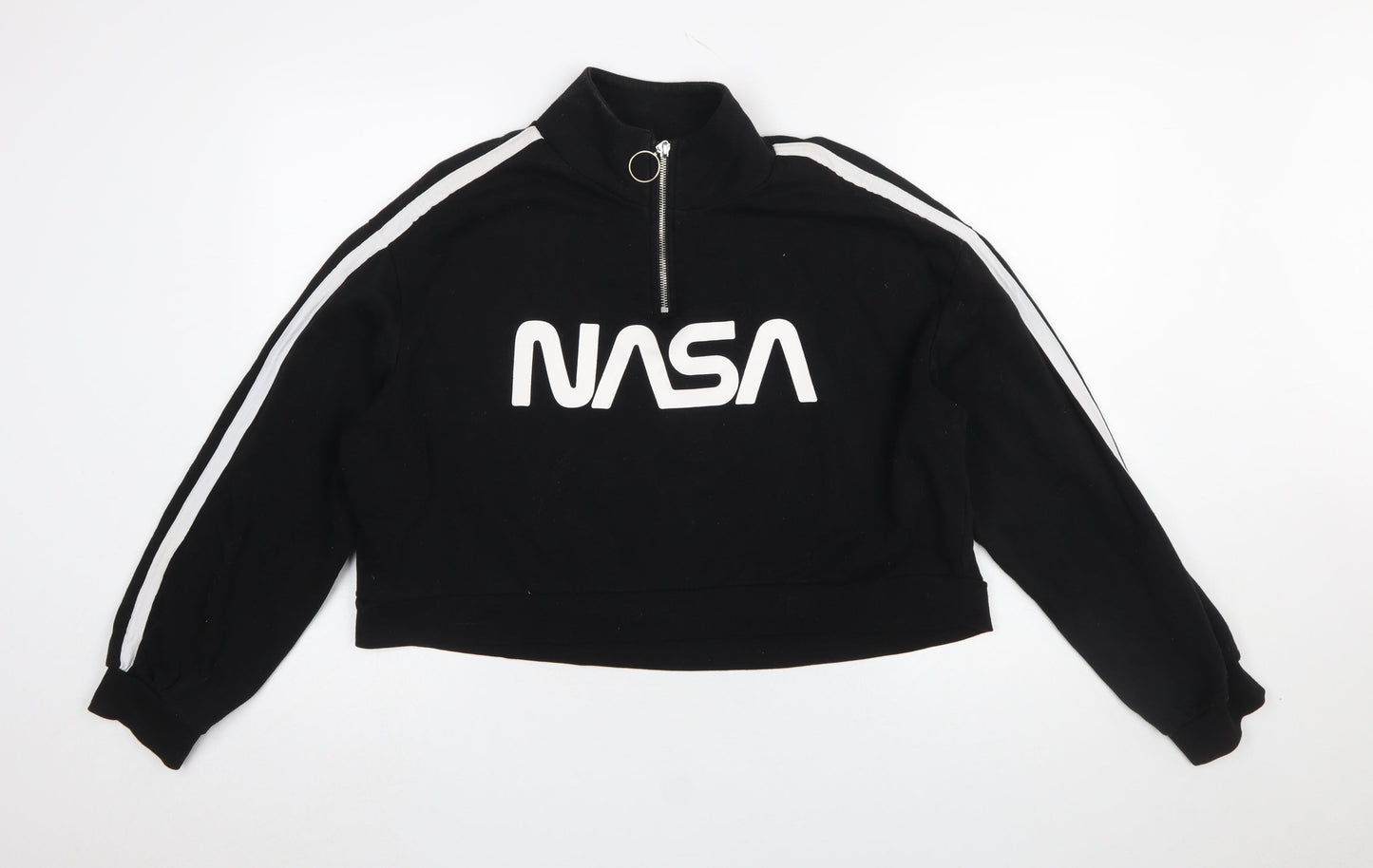 Womens UK Size L H&M Black Pullover Sweatshirt