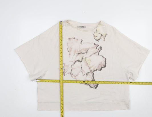 Womens UK Size S AllSaints Beige Pullover Sweatshirt