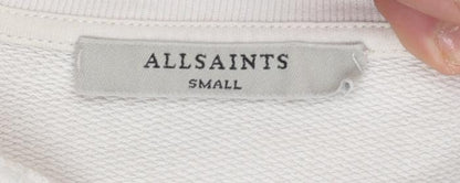 Womens UK Size S AllSaints Beige Pullover Sweatshirt