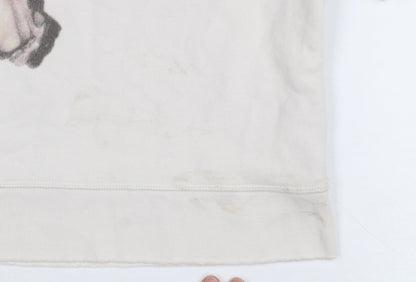 Womens UK Size S AllSaints Beige Pullover Sweatshirt
