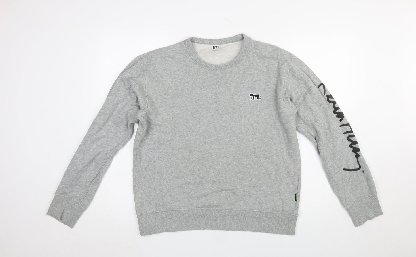 Mens UK Size M Uniqlo Grey Pullover Sweatshirt