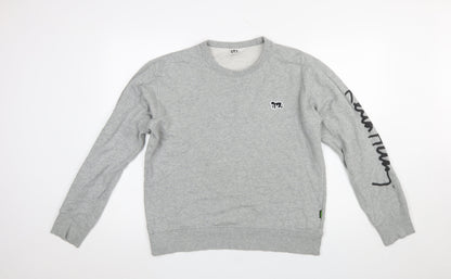 Mens UK Size M Uniqlo Grey Pullover Sweatshirt