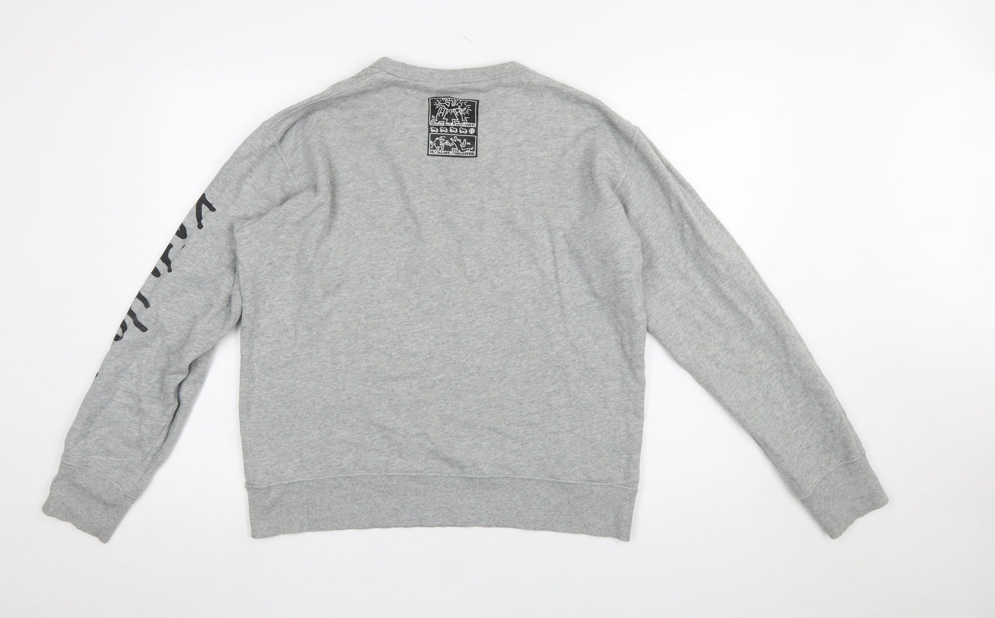 Mens UK Size M Uniqlo Grey Pullover Sweatshirt