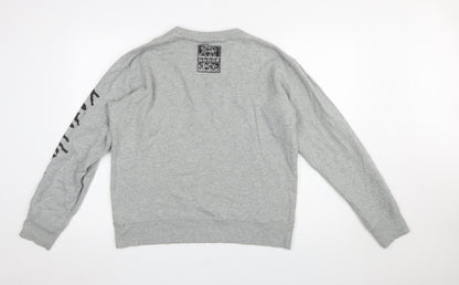Mens UK Size M Uniqlo Grey Pullover Sweatshirt