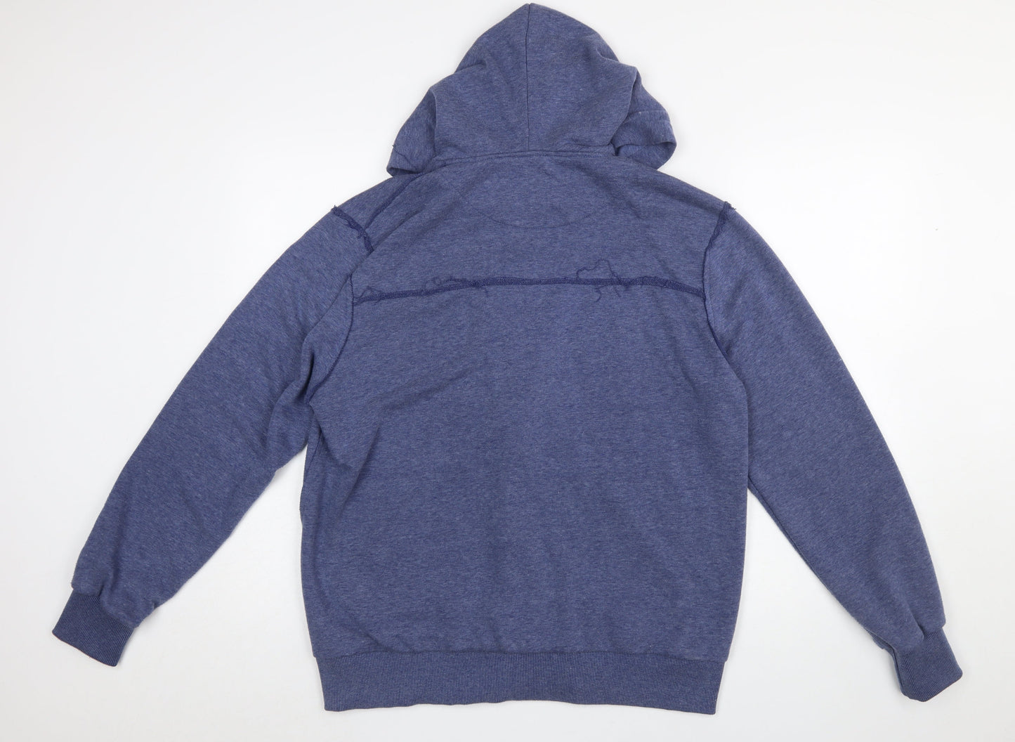 Mens UK Size L FC Barcelona Blue Full Zip Hoodie