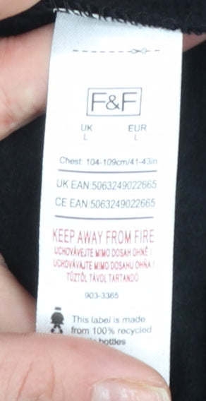 F&F Women's Black Halloween Spooky Squad Sweatshirt Size L