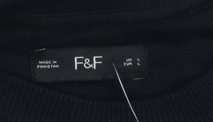 F&F Women's Black Halloween Spooky Squad Sweatshirt Size L
