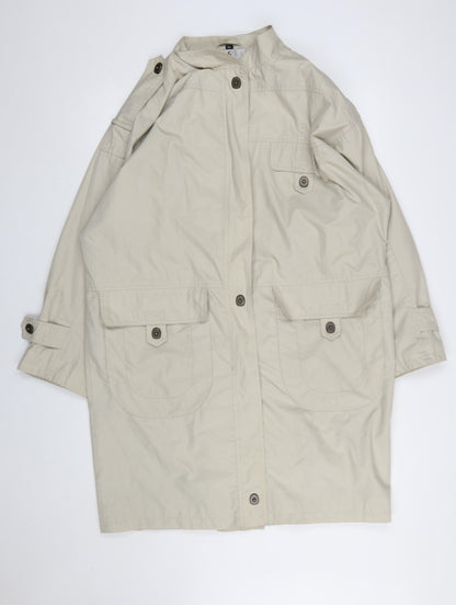Womens UK Size 14 House of Fraser Beige Overcoat