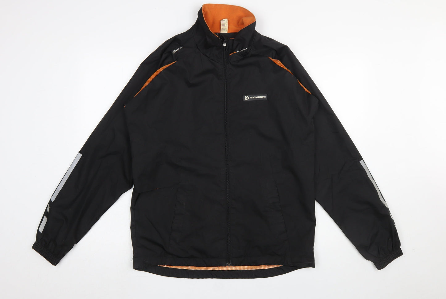Mens UK Size S Rockrider Black Windbreaker Coat