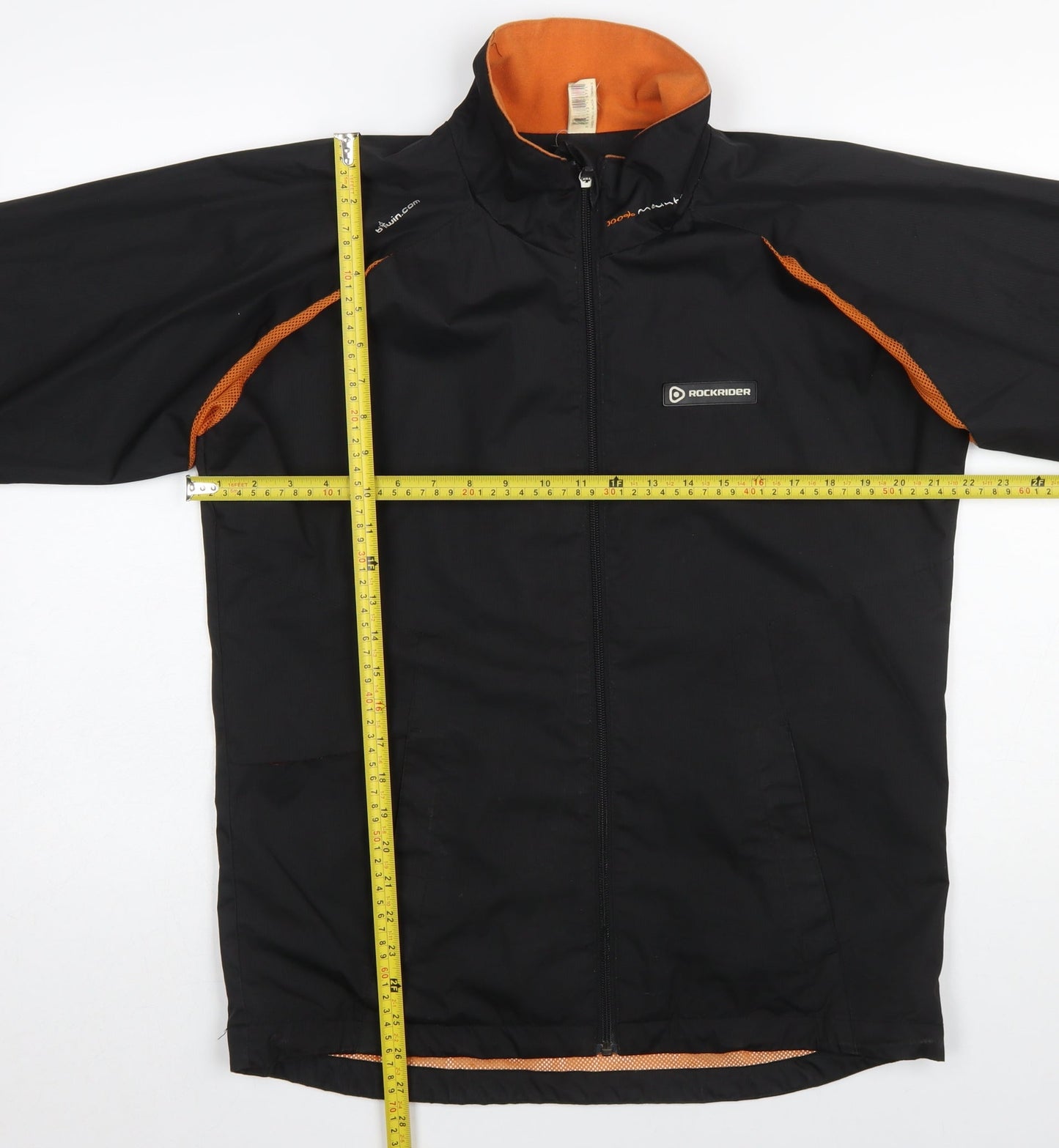 Mens UK Size S Rockrider Black Windbreaker Coat