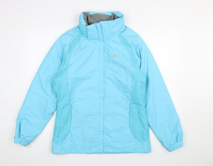 Womens UK Size M Trespass Blue Puffer Jacket