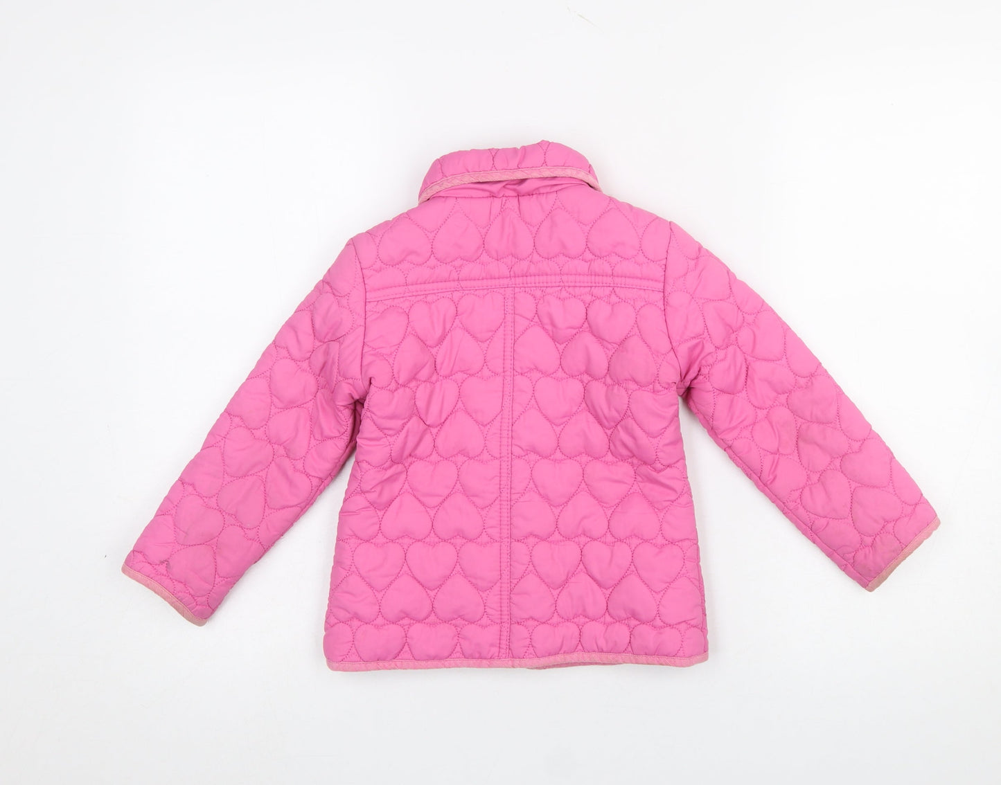 Girls UK Size 5-6 Years Young Dimension Pink Quilted Coat