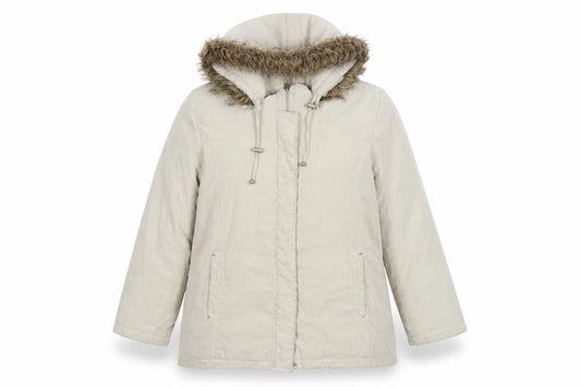 Womens UK Size L BM Beige Parka Coat