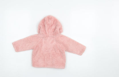 Girls UK Size 6-9 Months NEXT Pink Puffer Jacket