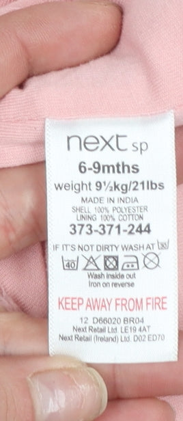 Girls UK Size 6-9 Months NEXT Pink Puffer Jacket