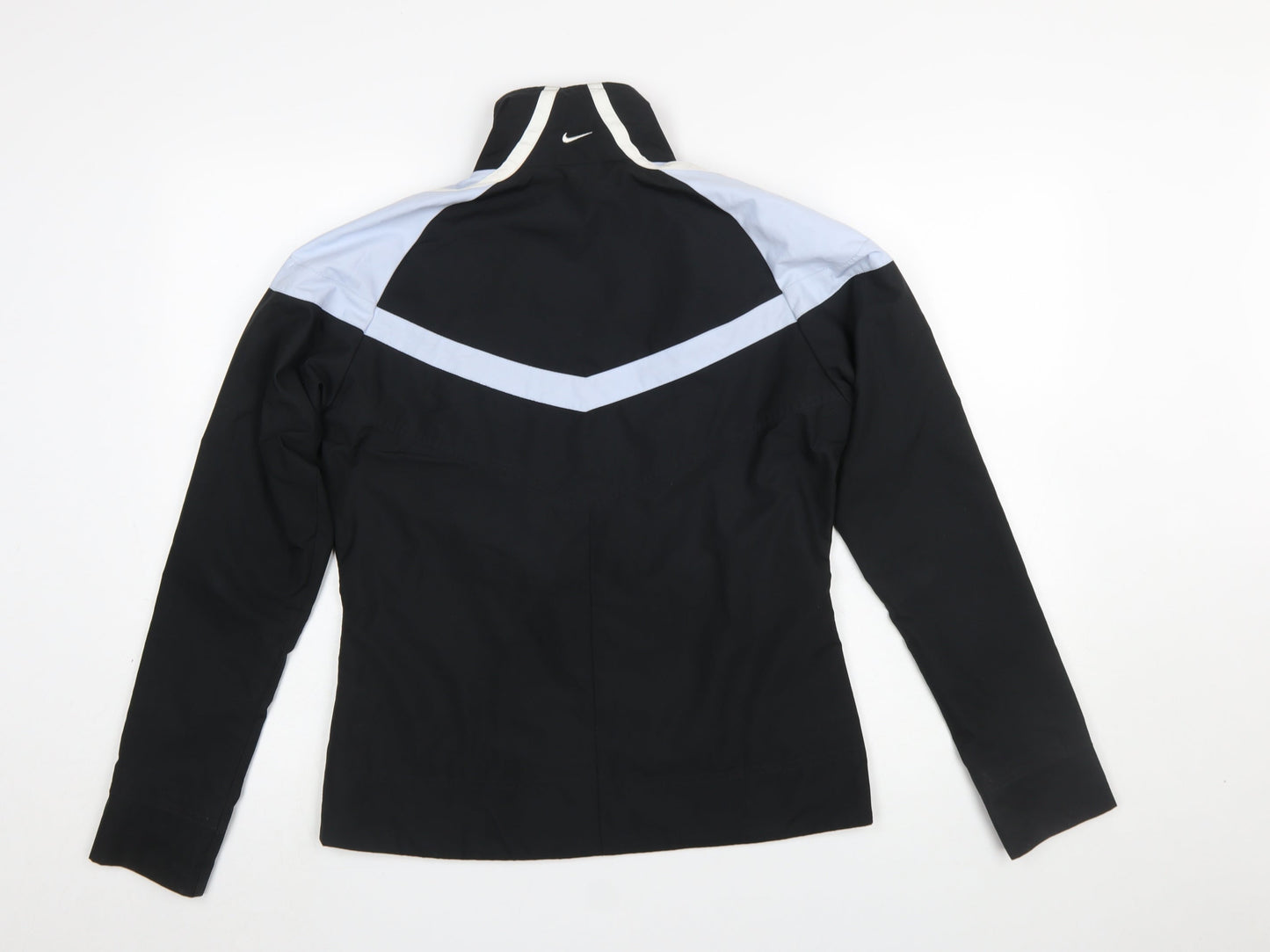 Womens UK Size M Nike Black Windbreaker Coat