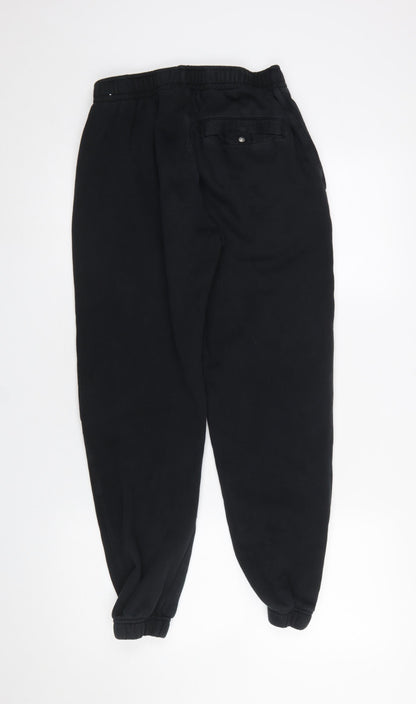 Womens UK Size S Nike Regular Fit Jogger Black Trousers