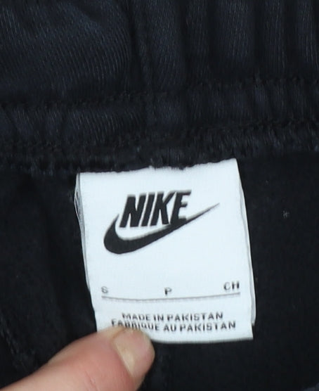 Womens UK Size S Nike Regular Fit Jogger Black Trousers