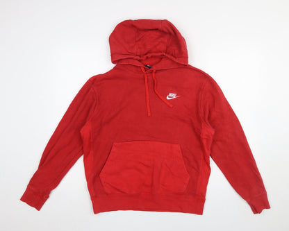 Mens UK Size S Nike Red Pullover Hoodie