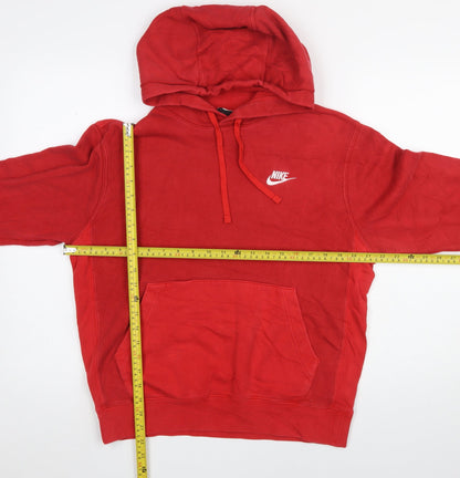 Mens UK Size S Nike Red Pullover Hoodie
