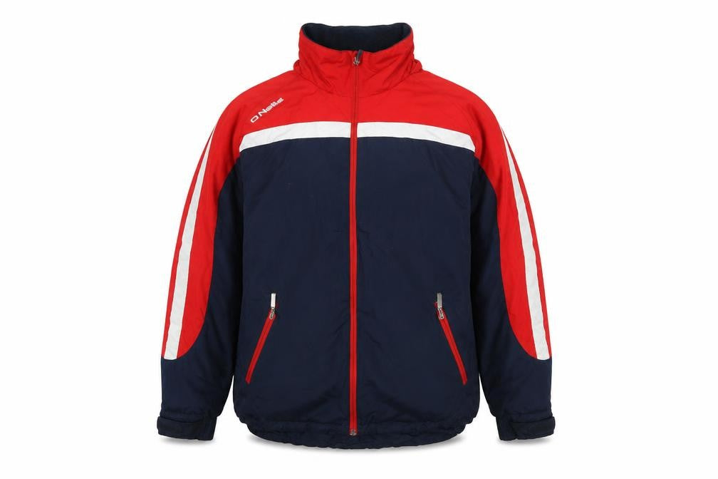 O'Neill Men's Small Navy Red Windbreaker Jacket Water Resistant