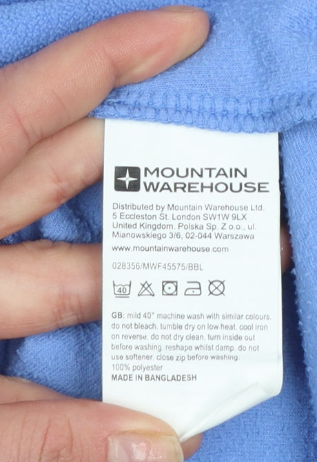Womens UK Size M Mountain Warehouse Blue Pullover Sweatshirt