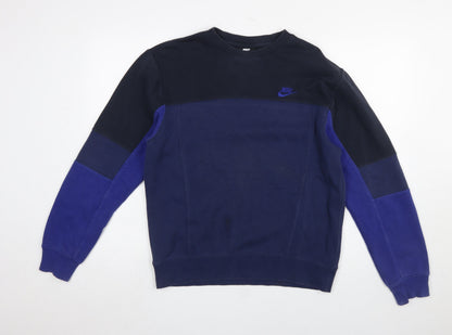 Mens UK Size S Nike Blue Pullover Sweatshirt