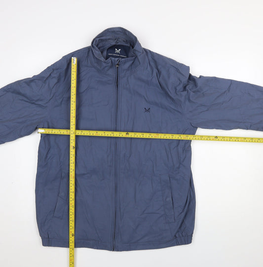 Crew Clothing Company Men's Blue Lightweight Full Zip Jacket L