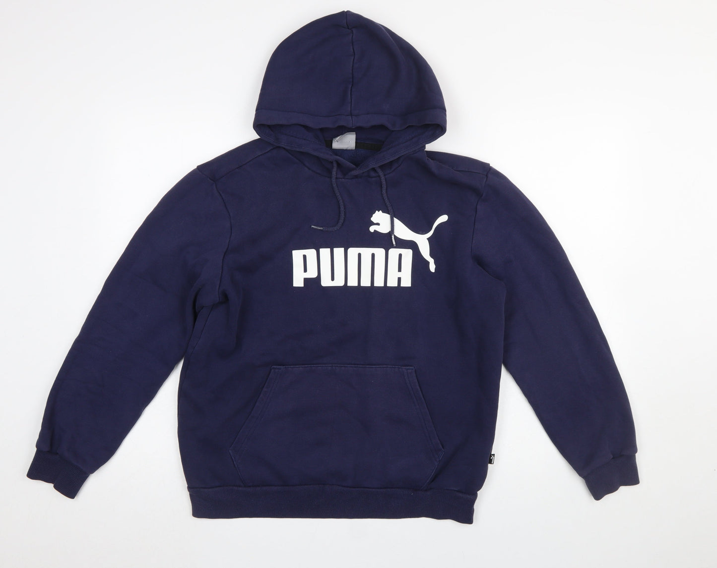 Mens UK Size S PUMA Blue Pullover Hoodie