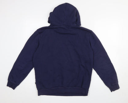 Mens UK Size S PUMA Blue Pullover Hoodie