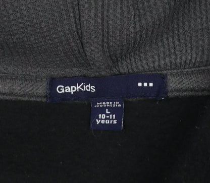 Boys UK Size 10-11 Years Gap Black Pullover Hoodie