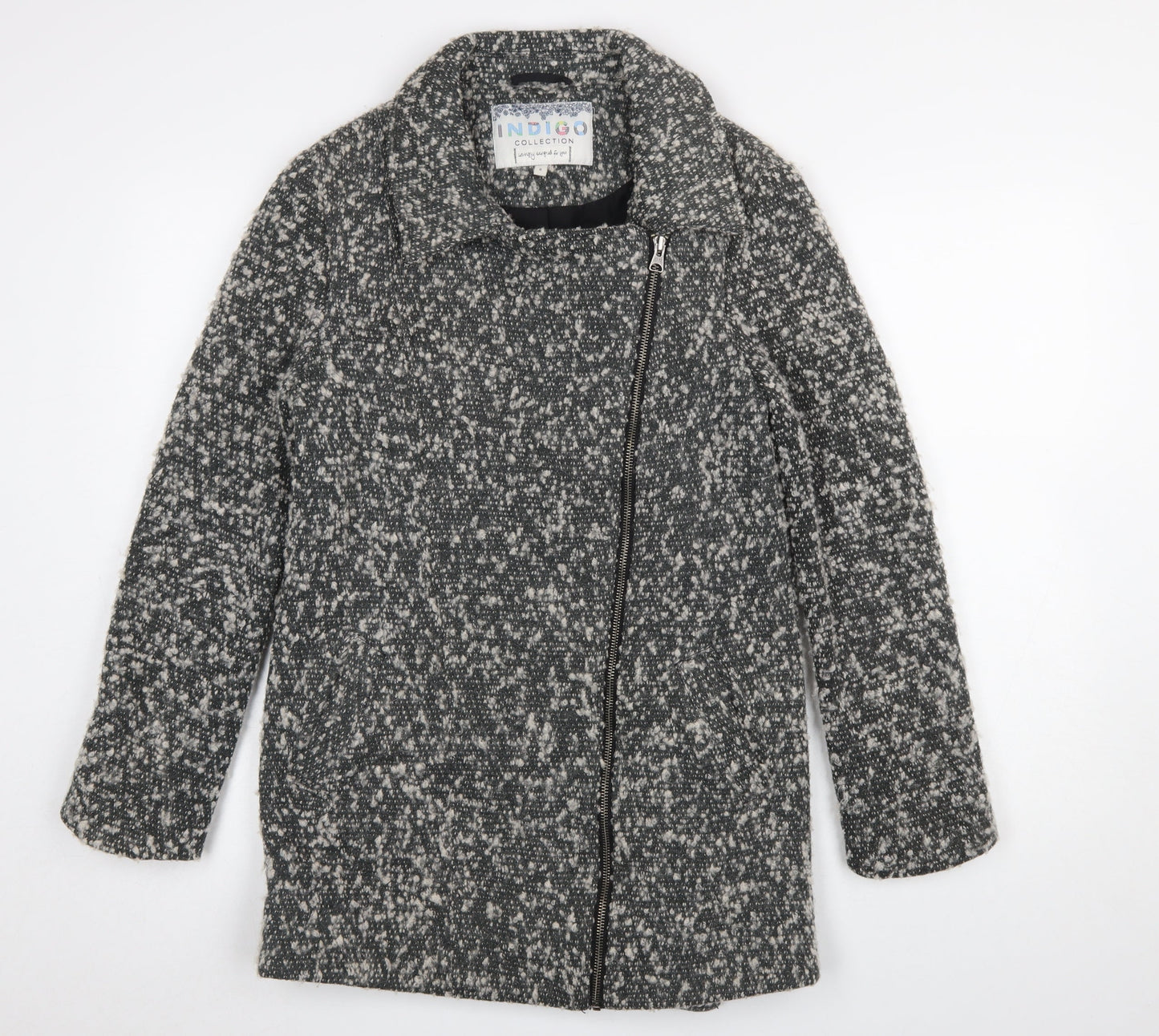Womens UK Size 8 Marks and Spencer Grey Overcoat