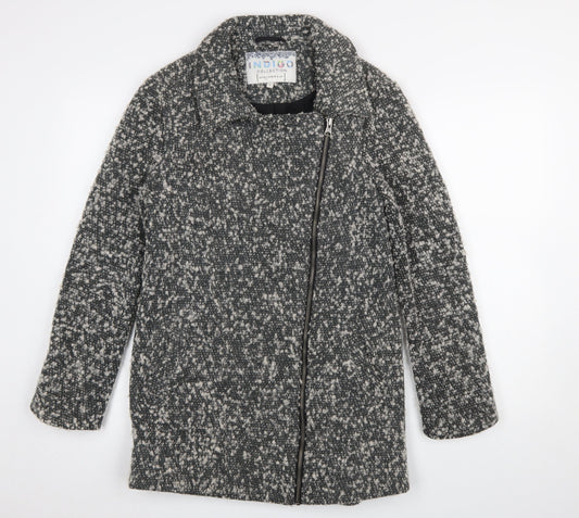 Womens UK Size 8 Marks and Spencer Grey Overcoat