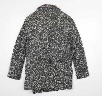 Womens UK Size 8 Marks and Spencer Grey Overcoat