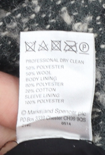 Womens UK Size 8 Marks and Spencer Grey Overcoat